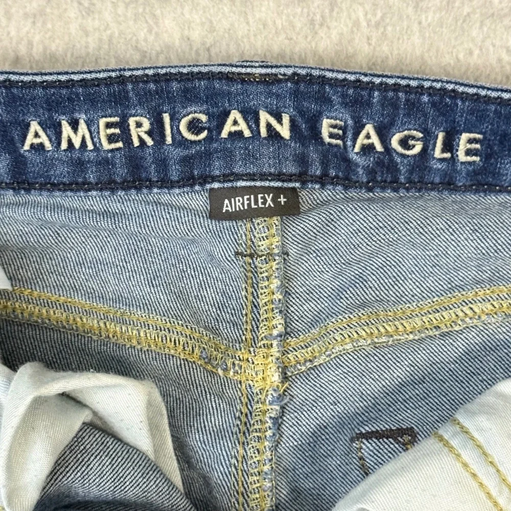 American Eagle Airflex+ Slim Straight Jeans Mens 29x32 Blue Denim Stretch